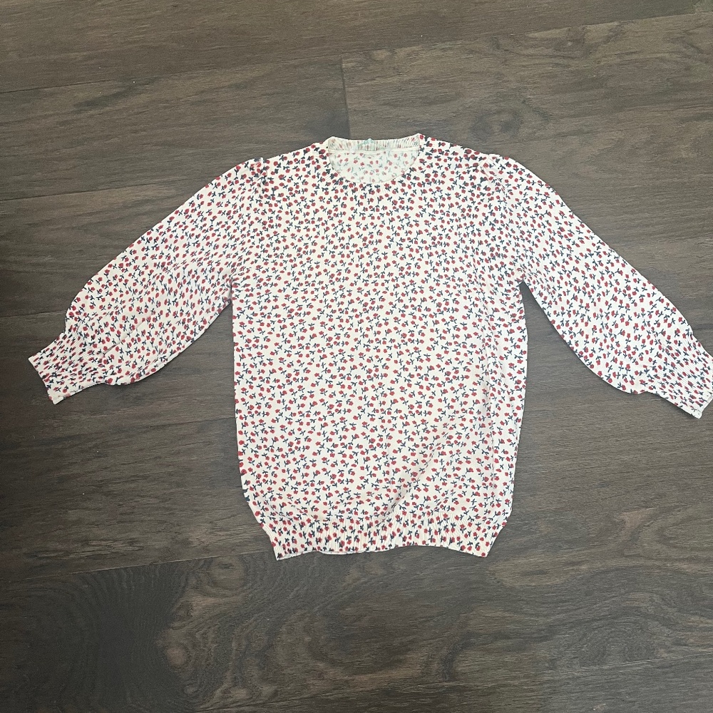 NWOT Take note floral sweater